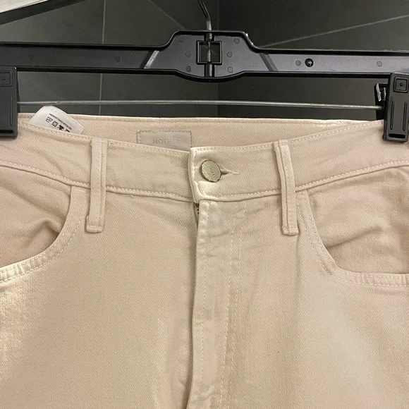 MOTHER Women's Light Tan The Hustler Ankle Fray, Size 27 - Picture 4 of 15